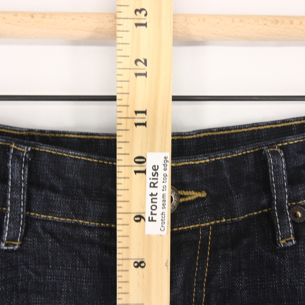 Talldege And Co Jeans Mens 32 Blue Raw Dark Wash Straight Leg Made In Italy - Picture 7 of 12